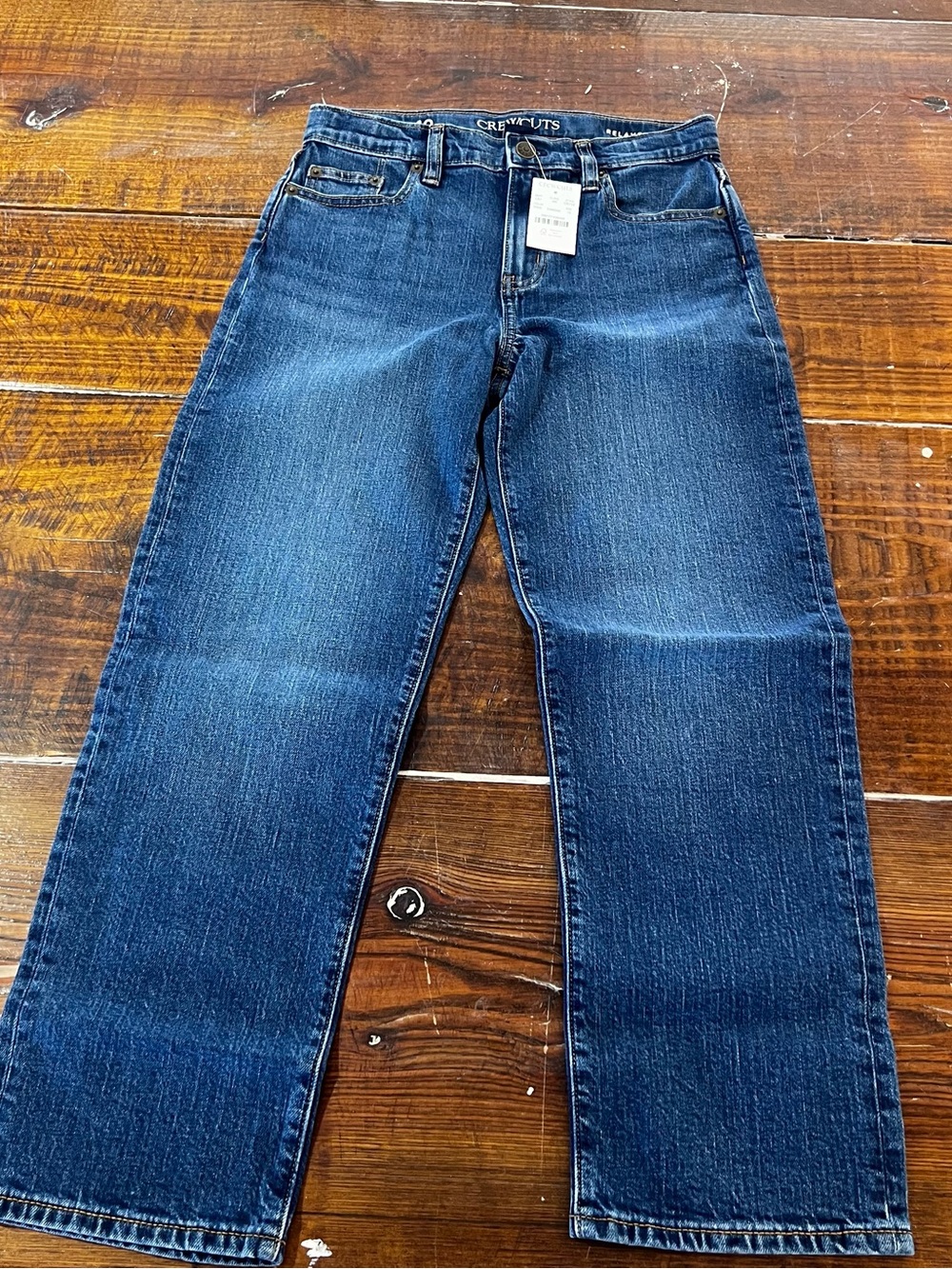 Crewcuts Straight-Leg Jeans in Deep Blue Wash